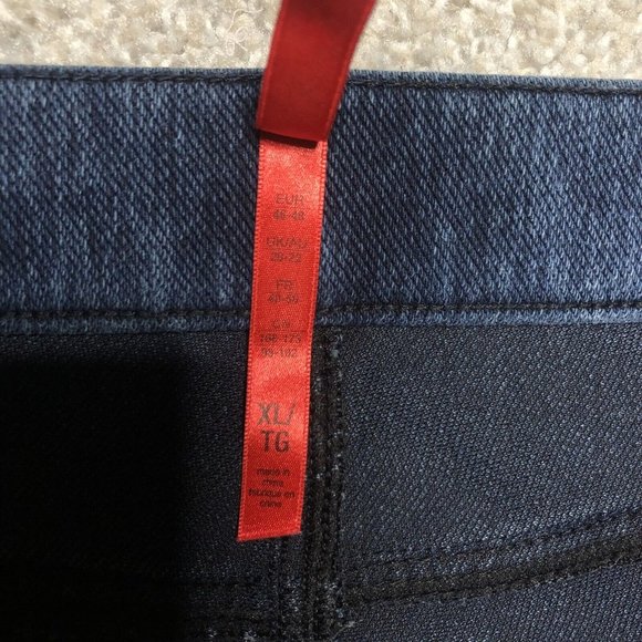Spanx Jeans Jeggings Skinny Blue Shaping Pull On - Picture 7 of 10